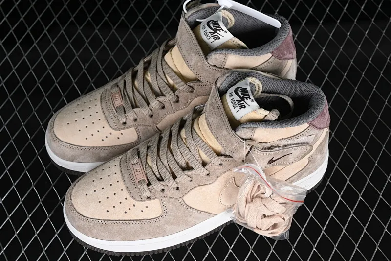 All categories Nk Air Force 1 Air Force series Nk Air Force 1 Mid Air Force mid-top Nk Air Force 1'07 Mid beige suede Air Force One mid-top casual sneakers CG9908-102